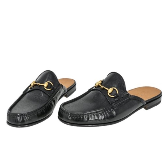Gucci horsebit leather slip on men’s mules loafers slippers size 7.5 - Picture 3 of 12